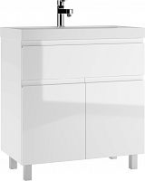 Тумба под умывальник "UNIT 80" Graffo белый глянец В1 Домино