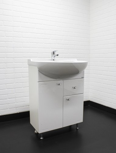 Тумба под умывальник "Уют 50 Классик" с верхним ящиком В1 АЙСБЕРГ* фото 6