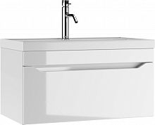 Тумба подвесная под умывальник "UNIT 80" Ева с одним ящиком В1 АЙСБЕРГ