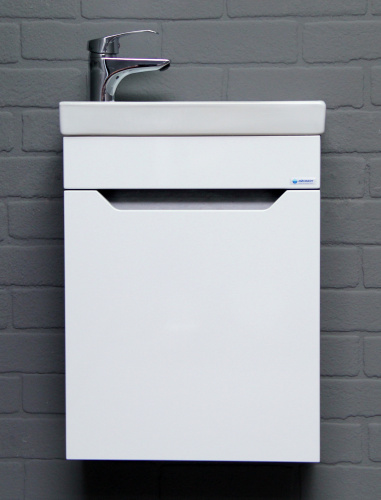 Тумба подвесная под умывальник "Енисей 40" Мечта без ящика Бетон АЙСБЕРГ фото 6