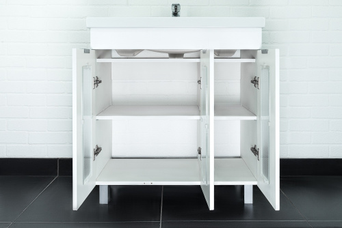 Тумба под умывальник "Миранда 80/Maria 80  Кристалл" без ящика АЙСБЕРГ* фото 9