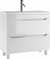 Тумба под умывальник "Bazis 90" Ева с двумя ящиками В2 АЙСБЕРГ 