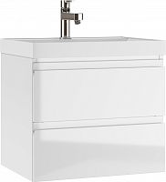 Тумба подвесная под умывальник "UNIT 60" Graffo белый глянец В2 Домино