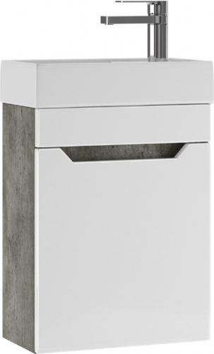 Комплект мебели для ванной "Енисей 40" Мечта без ящика подвесная Бетон АЙСБЕРГ фото 2