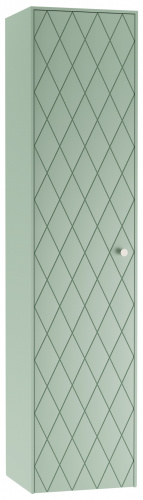 Пенал подвесной 35 ONE без ящика зеленый матовый левый LEVEL