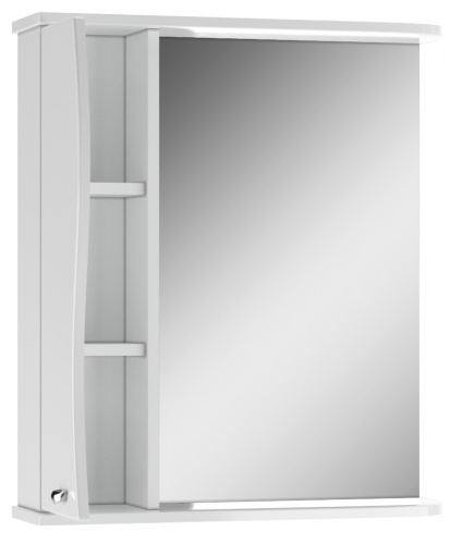 Шкаф-зеркало Волна 60 левый  АЙСБЕРГ фото 3