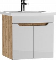 Тумба подвесная под умывальник "ТОНИ 50" (Tony) Мечта без ящика Дуб Сонома АЙСБЕРГ