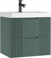 Тумба подвесная под умывальник "ЮНИТ 60" (Unit) Гарден (Garden) В2 Зелёный Домино
