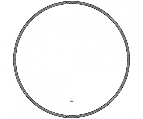 Зеркало Модена CR 700х700 LED Sansa фото 7