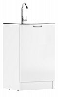 Тумба под нержавеющую мойку 50х50 белый левая/правая