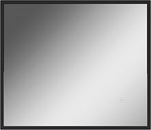 Зеркало Графо (Grafo) 700х600 графит матовый с подсветкой Домино