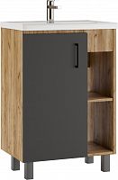 Тумба под умывальник "Фостер 60" Крафт (Craft) без ящика Домино