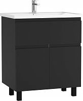 Тумба под умывальник "НОВА 70" (Nova) Графо (Grafo) графит матовый В1 Домино
