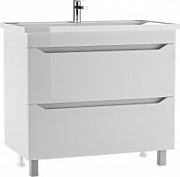 Тумба под умывальник "НОВА 90" (Nova) Ева с двумя ящиками В2 АЙСБЕРГ
