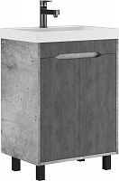 Тумба под умывальник "ЮНИТ 60" (Unit) Лофт (Loft) без ящика Бетон Домино