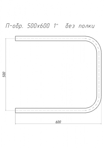 Полотенцесушитель П-обр. 500х600 3/4" нерж. без.компл (TERMAX) ТП05060-1 фото 5