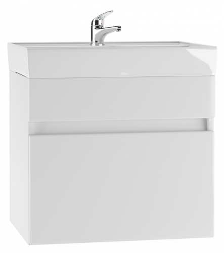 Тумба подвесная с раковиной Como 60 Классик с одним ящиком В1 Айсберг DA3009T