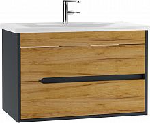 Тумба подвесная под умывальник "Elena 80" Karat Вотан В2 Домино