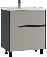 Тумба под умывальник "НОВА 70" (Nova) Карат (Karat) Серый тауп В1 Домино