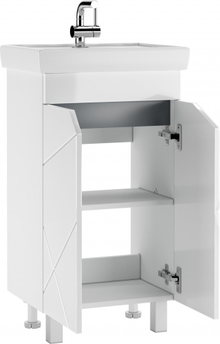 Тумба под умывальник "Томь 50" Вектор (Vector) без ящика Домино* фото 3