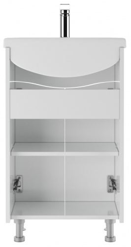 Тумба под умывальник "Уют 50 Волна" без ящика  АЙСБЕРГ фото 7