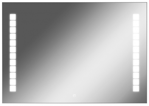 Зеркало Quadro 100 alum с подсветкой Sansa*