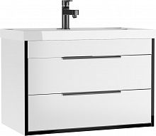 Тумба подвесная под умывальник "UNIT 80" Forta B2 Белый Домино