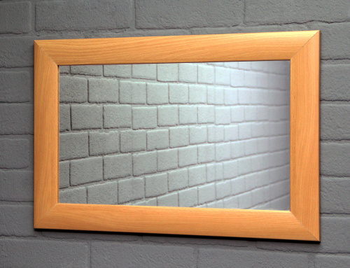 Зеркало МДФ профиль 600х400 Бук Sansa* фото 3