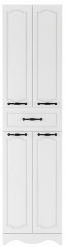 Пенал напольный 50 Rich Белое Дерево с верхним ящиком В1 Домино фото 2