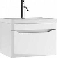 Тумба подвесная с раковиной UNIT 60 Ева с одним ящиком В1 Айсберг DA5901T