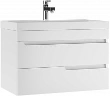 Тумба подвесная под умывальник "ЮНИТ 80" (Unit) Веста с двумя ящиками В2 АЙСБЕРГ