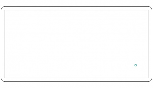 Зеркало Капри PR-M 1200х600 LED Sansa фото 2