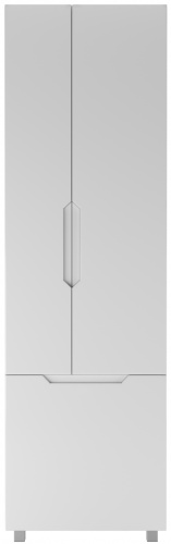 Пенал напольный Optima 60 без ящика с корзиной для белья глянец Домино фото 2