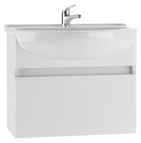 Тумба подвесная под умывальник "Амур 60" Классик с одним ящиком В1  АЙСБЕРГ