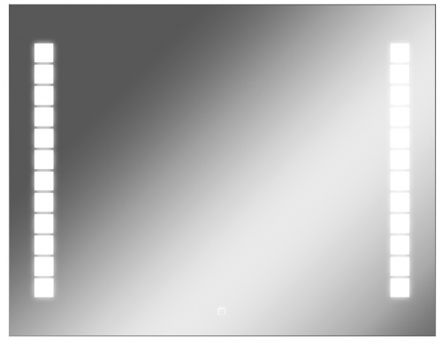 Зеркало Quadro 90 alum с подсветкой Sansa*