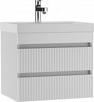 Тумба подвесная под умывальник "UNIT 60" Бриз с двумя ящиками В2 Айсберг