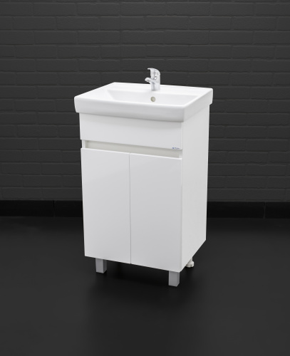 Тумба под умывальник "Енисей 50 Норма" без ящика АЙСБЕРГ фото 5