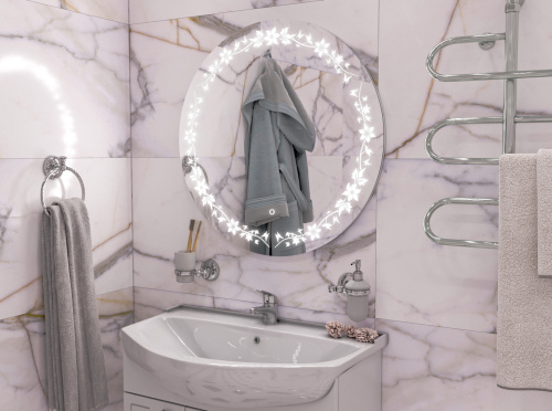 Зеркало Амстердам CR 700х700 LED Sansa фото 8