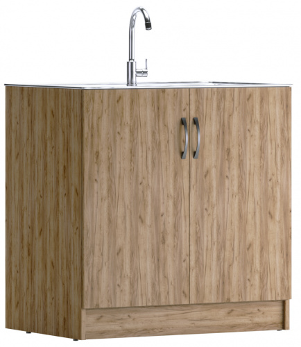 Тумба под нержавеющую мойку 60х80 Дуб Вотан*