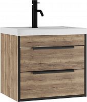 Тумба подвесная под умывальник "ЮНИТ 60" (Unit) Альфа (Alfa) B2 Домино