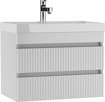 Тумба подвесная под умывальник "UNIT 70" Бриз с двумя ящиками В2 Айсберг