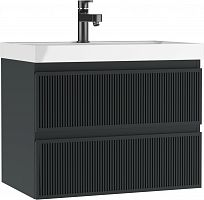 Тумба подвесная под умывальник "ЮНИТ 70" (Unit) Тауэр (Tower) В2 Графит Домино