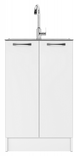 Тумба под нержавеющую мойку 50х50 белый фото 2