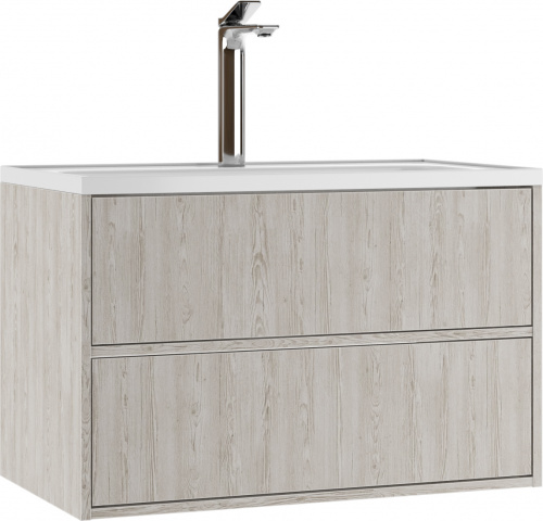 Тумба подвесная под умывальник "UNIT 80" Dolche с двумя ящиками В2 Домино*