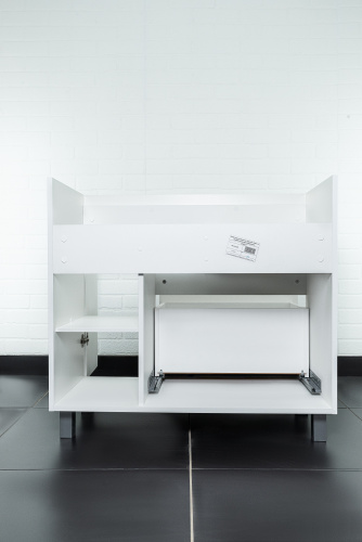 Тумба под умывальник "Elen 90" Cube с 2 верхними ящиками В2 Домино* фото 11