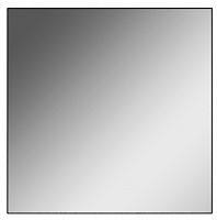 Зеркало Corsica 500х500 black alum без подсветки Sansa