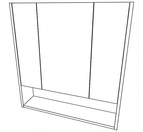 Шкаф-зеркало Ева 70 АЙСБЕРГ фото 12