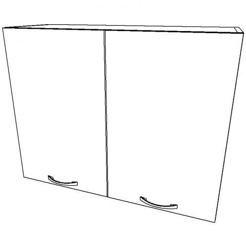 Шкаф настенный 30х80 Дуб Вотан* фото 3