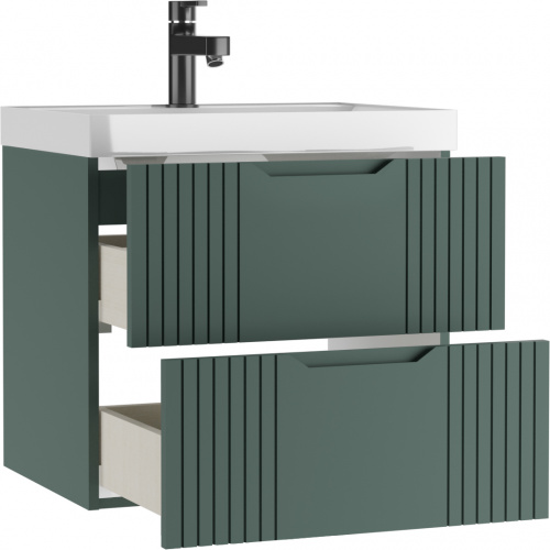Тумба подвесная под умывальник "ЮНИТ 60" (Unit) Гарден (Garden) В2 Зелёный Домино фото 2