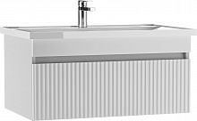 Тумба подвесная под умывальник "NOVA 80" Бриз с одним ящиком В1 АЙСБЕРГ